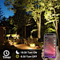 Miniatyrbillede 4 af 5: RGBW Udendørs LED Projektør 15W Smartphone Styret, Smart RGB