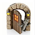 Miniatyrbild 1 av 5: Vacker innergård drakskulptur, drakstaty i harts, heminredning