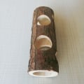 Miniatyrbilde 2 av 5: 20cm Hamster Tunnel, Hamster Tree Tube, Tree Hole, Solid Wood Pip