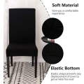 Miniatyrbild 3 av 5: Stretch Stolskydd Set om 4, (Svart) Universal Stolskydd