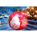 Miniatyrbilde 1 av 5: Gigant julekule julepynt, 60 cm PVC oppblåsbar Chri