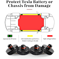 Pikkukuva 2 / 5: Nosturilevy Tesla Model 3/S/X/Y - 4 levyä säilytyskotelolla