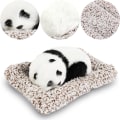 Miniatyrbillede 4 af 5: Grå bambus trækul luftrensende poser, sovende panda bilpynt
