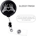 Miniatyrbilde 2 av 5: 3 stk. X-Ray Badge Reel Retractable Hands X-Ray Heart Nurse Nam