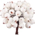 Miniatyrbild 3 av 5: Orangefärgade 50 stycken Holly Berries Frostade Frukt Holly Berries