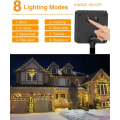 Miniatyrbild 2 av 5: （5m 50 LED，färg）Solcellslingor utomhus, solcellslampor 8 lägen