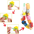 Miniatyrbilde 2 av 5: Perler leker i tre, perler til snøring, leker for barn, terninger for gutter og jenter