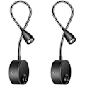 Miniatyrbilde 1 av 5: LED-leselampe, 360° roterende nattbordslampe, varm hvit farge