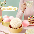 Miniatyrbild 4 av 5: Dumpling Stressboll Leksak, Dumpling Squishy Stressboll Ångad S