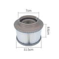 Miniatyrbillede 2 af 4: 1 stk. udskiftningsfilter til filter Fd2089, filterpumpe passer til alle Cu