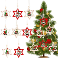 Miniatyrbild 1 av 5: Julgranshängen i trä 18 st julgransprydnader i trä