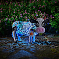 Miniatyrbilde 3 av 5: Solcelledrevet lysende LED-sjiraffkylling kobbermetalleffekt Ga