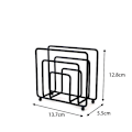 Miniatyrbillede 2 af 3: 1 stk. sort servietholder, servietholder i papir, til bord, bordplade