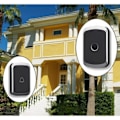 Miniatyrbillede 4 af 4: Smart trådløs AC digital musik dørklokke sort DC batteridrevet