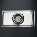 Miniatyrbillede 5 af 5: 1 stk. gulvafløb med aftageligt dæksel, 200 x 100 mm rektangulært si