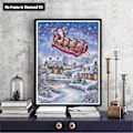 Miniatyrbilde 2 av 5: （11）DIY Diamantmaleri Julekit, 5D Julebroderi D