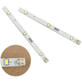 Miniatyrbilde 1 av 4: 2x LED-lysstripe for kjøleskap og frysere Rongsheng Hisense Mddz-16