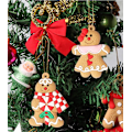 Miniatyrbild 2 av 5: 12 Pepparkaksgubbe Julgransprydnader - Blandade Plast Gi