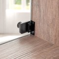 Miniatyrbillede 5 af 5: Cylinderlås til møbler, skabslås, montre, sort,