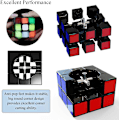 Miniatyrbillede 3 af 5: Speed ​​kube, 3x3x3 magisk speed kube, nem at dreje og glat spe