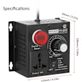 Miniatyrbilde 2 av 5: SCR stegløs spenningsregulator med indikatorlys, dimming, spe