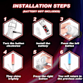 Miniatyrbillede 5 af 5: (3 stk.) LED-lyssticks 15 farver flerfarvet 2 lystilstande lys