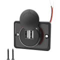 Miniatyrbilde 1 av 5: (1 stk) 12V USB-uttak 12V USB-port Dobbel USB-uttak Bobil