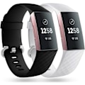 Miniatyrbillede 1 af 5: 2 stk. udskiftningsremme kompatibel med Fitbit Charge 3/Fitbit C