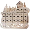 Miniatyrbillede 1 af 5: Træ skrivebords kalender, velegnet til hjem, kontor, fritid, kane,
