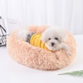 Miniatyrbilde 4 av 5: 1 stk (Brun) Hunde Kurv Rund Katt Kurv Fluffy Kjæledyr Seng Pude Sof
