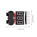 Miniatyrbillede 4 af 5: 1S-8S Batteritester, RC Batterialarm Buzzer Lipo Checker med L