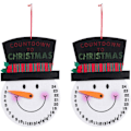 Miniatyrbillede 1 af 4: 2 stk. Juleophæng Snemand Adventskalender til feriedage U