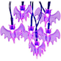 Miniatyrbillede 1 af 3: Halloween Dekorative Lys, 20 stk LED Spider Bat Ghost Solcellelys