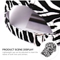Miniatyrbillede 4 af 5: Kuh-Streifen Baseball Cap Zebra Print Peaked Cap Baumwolle Leinen Peake