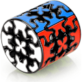 Pikkukuva 1 / 5: QY Toys 3x3 sylinterimäinen hammasrataskuutio 3x3x3 ympyrän nopeus ​​Magic 3D G