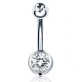 Miniatyrbilde 5 av 5: 4PCS / sett Navel piercing sølv