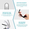 Pikkukuva 4 / 4: Lukuvalo, USB-ladattava lukuvalo kosketusanturilla,