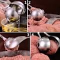 Miniatyrbillede 3 af 5: Kødboller, 2 stk. Non-Stick Kødboller Maker med aftagelig Anti