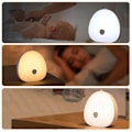 Miniatyrbillede 4 af 5: (hvid) Natlampe, LED amme-natlampe, USB-dæmpbar amme-