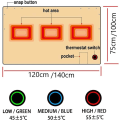 Miniatyrbild 2 av 5: Rosa elektrisk filt enkel, 75x120cm uppvärmd filt USB-driven