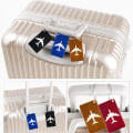 Miniatyrbilde 5 av 5: 4 stk. bagasjelapper, bagasjelapper reiseskoffer aluminiumlapper