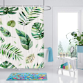 Miniatyrbillede 3 af 5: Bruseforhæng 120x180cm Vandtæt Skimmelresistent Polyester Fa