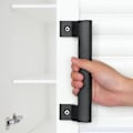 Miniatyrbilde 2 av 5: 2 stk/sett Skyvedørhåndtak (Svart) Enkel installasjon Garasje Låve Mo
