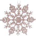 Pikkukuva 5 / 5: Erä 12-10 cm riippuvia koristeita lumihiutaleella -… (Rose