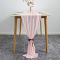 Miniatyrbillede 1 af 4: Silkeblød chiffon bordløber til skat, bord, bryllup