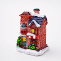 Miniatyrbillede 1 af 4: 8cm Havefigur til Haven, Solcelledrevet LED-belyst Fehus, Harpiks T
