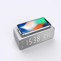 Miniatyrbillede 4 af 5: Trådløs opladningstermometer Multifunktionelt bordur LED-spejl