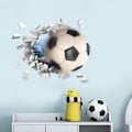 Miniatyrbillede 2 af 4: 3D Fodbold Vægklistermærker, Fodboldklistermærker til Soveværelser til Drenge