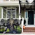Miniatyrbillede 2 af 5: 3 stk. (sort) Halloween uhyggelig klæde 78 x 30 tommer, Spooky Hallo