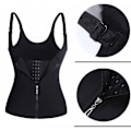 Miniatyrbillede 3 af 5: Taljetræner Shapewear Toppe Taljetræner Slank Talje Sort M